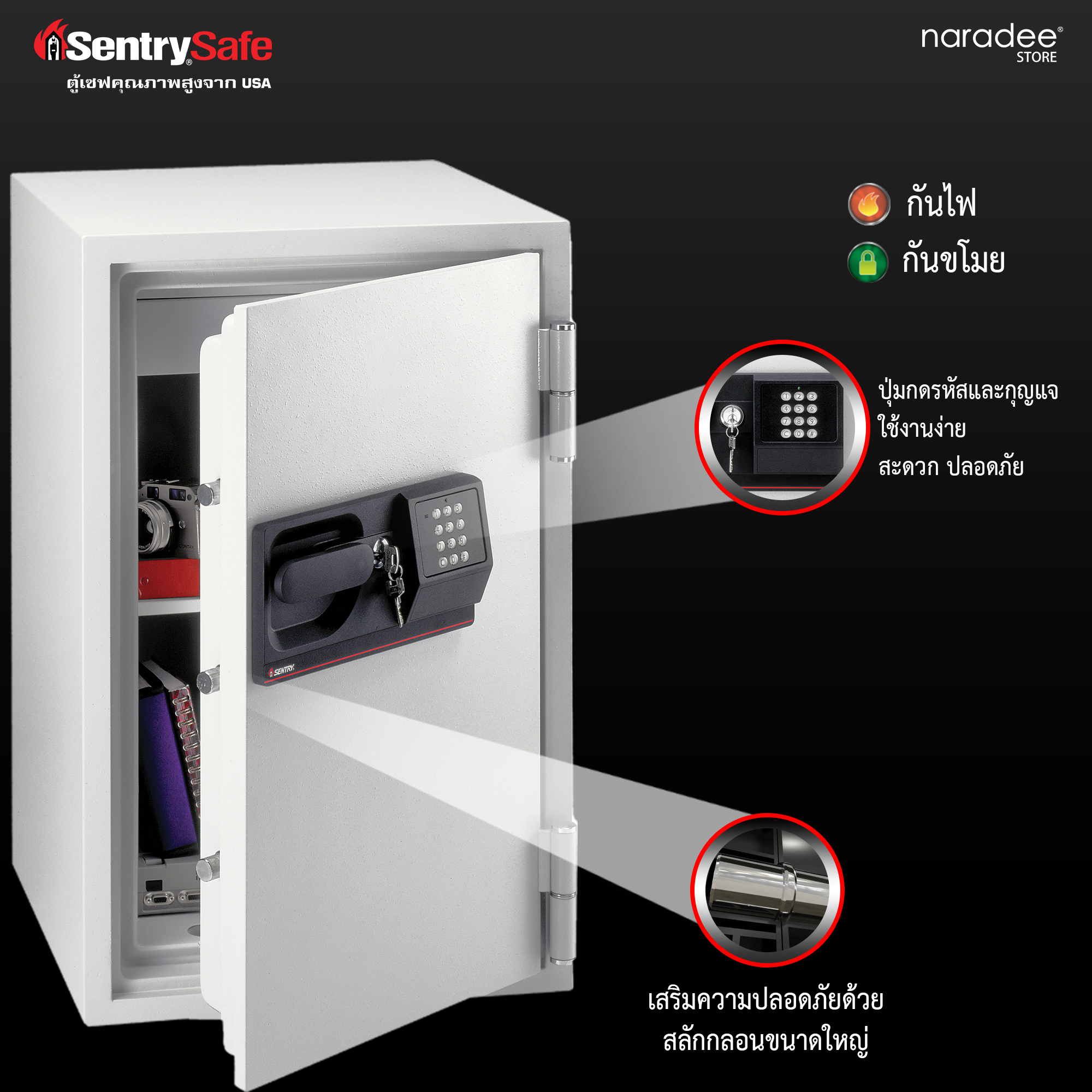 S6770 ตู้เซฟกันไฟสำหรับองค์กร ระบบรหัสดิจิตอล