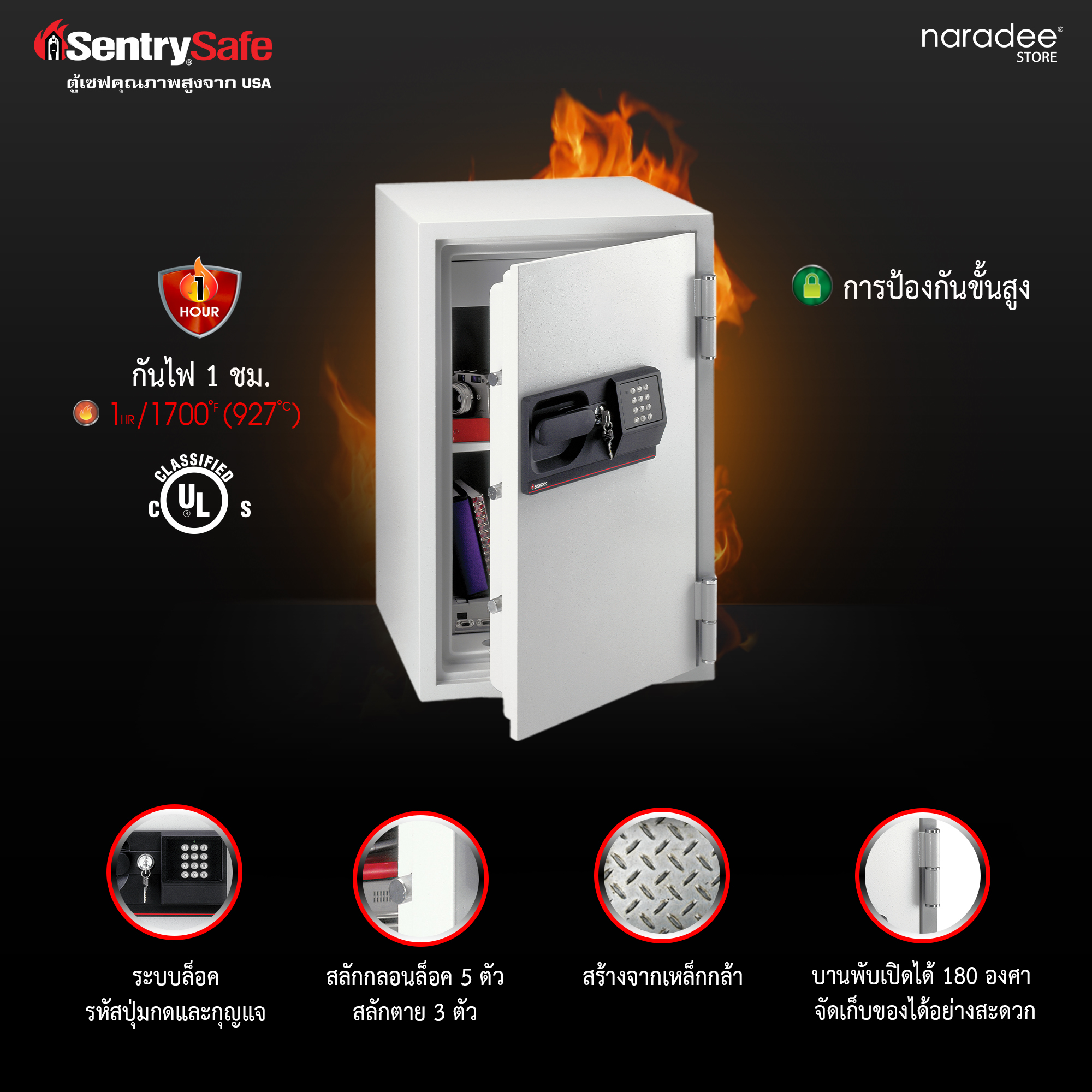S6770 ตู้เซฟกันไฟสำหรับองค์กร ระบบรหัสดิจิตอล