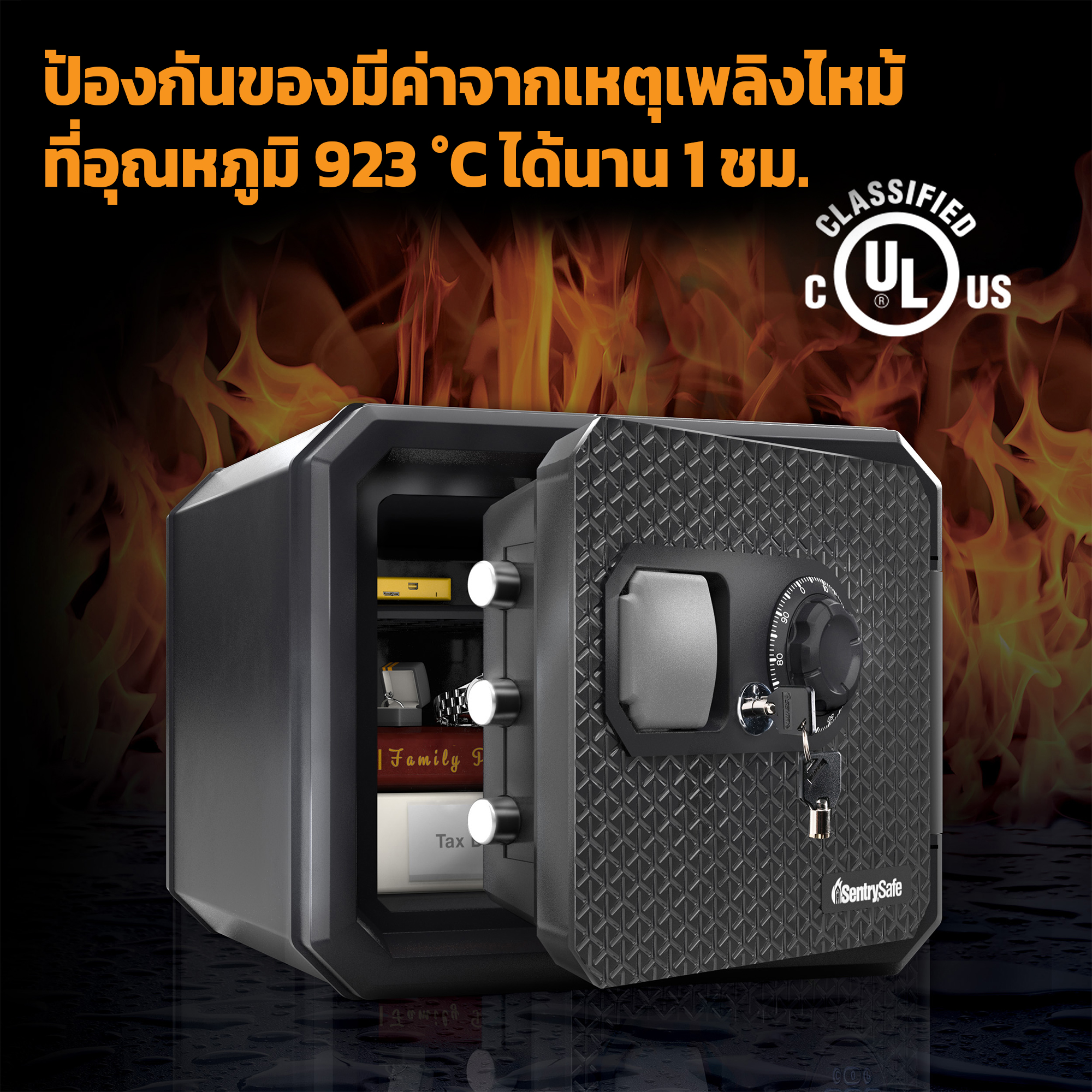FPW082KSB ตู้เซฟกันไฟ กันน้ำ ระบบรหัสหมุน